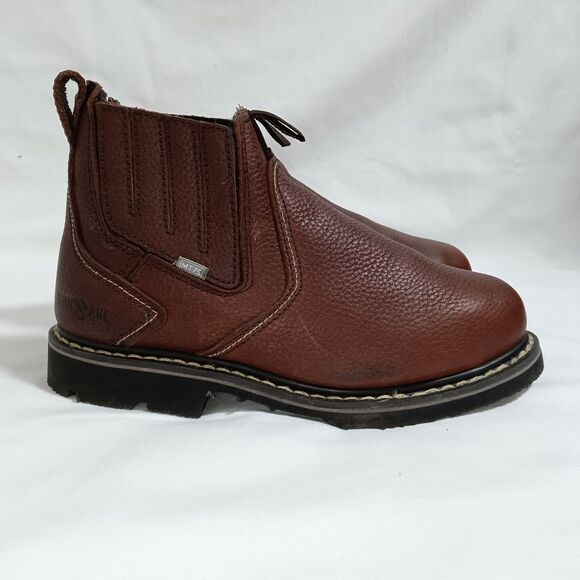 Iron Age Groundbreaker IA 5018 Boots Mens 7.5 Ankle Steel Toe Work Brown Leather main image 4